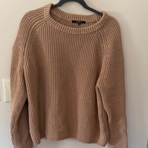Quince cotton Tan Knit Sweater - XL